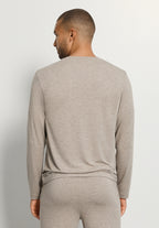 Casuals V-Neck Top | Hazelnut Melange 75036-3115