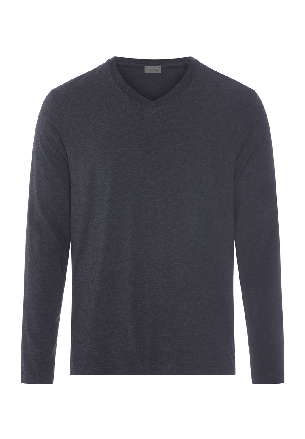 Casuals V-Neck Top | Charcoal Melange 75036-3132