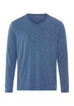 Casuals V-Neck Top | Tanzanite Melange 75036-3133