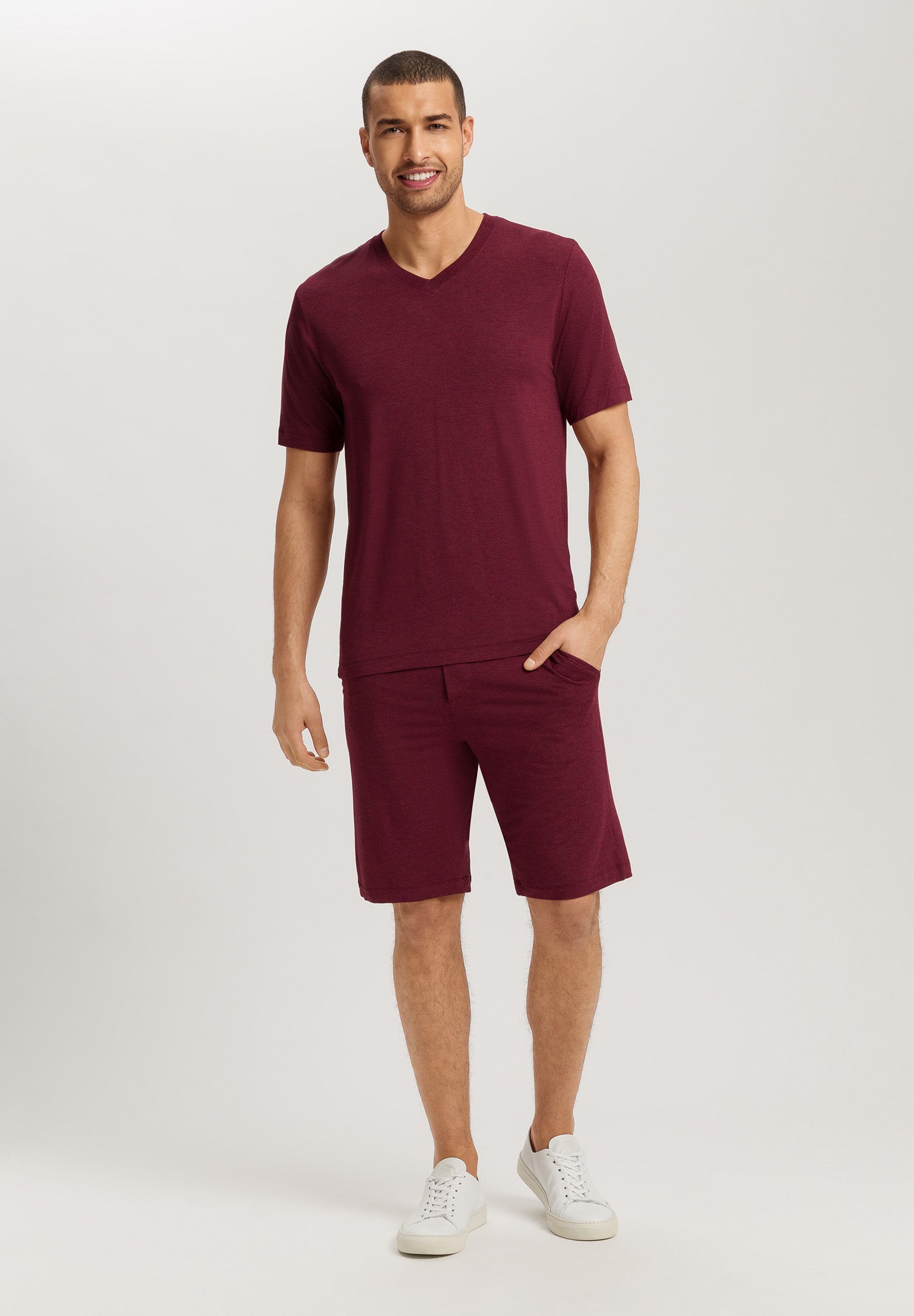 Casuals Shorts | Carbernet Melange 75039-3045