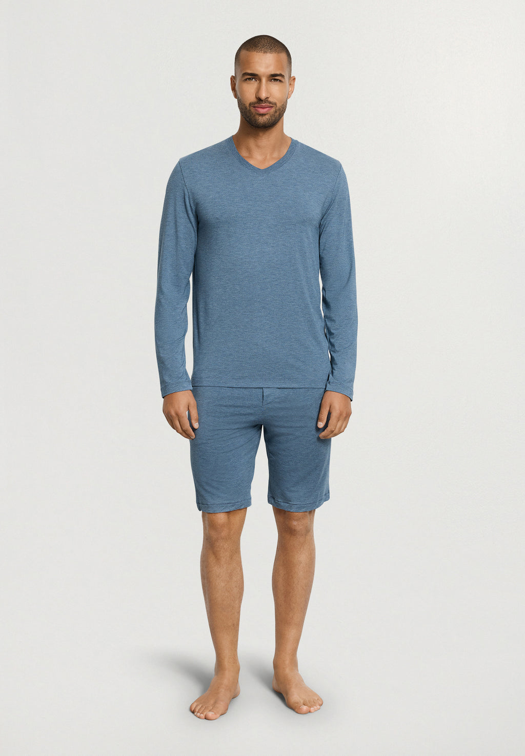 Casuals DrawstringShorts | Retro Blue Melange 75039-3082