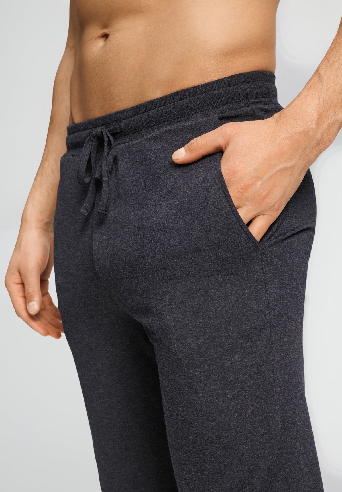 Casuals Drawstring Shorts | Charcoal Melange 75039-3132