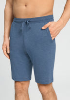 Casuals Drawstring Shorts | Tanzanite Melange 75039-3133