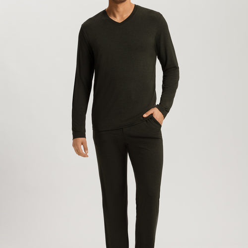 Casuals Long Pants | Earthy Ink Melange 75040-3044