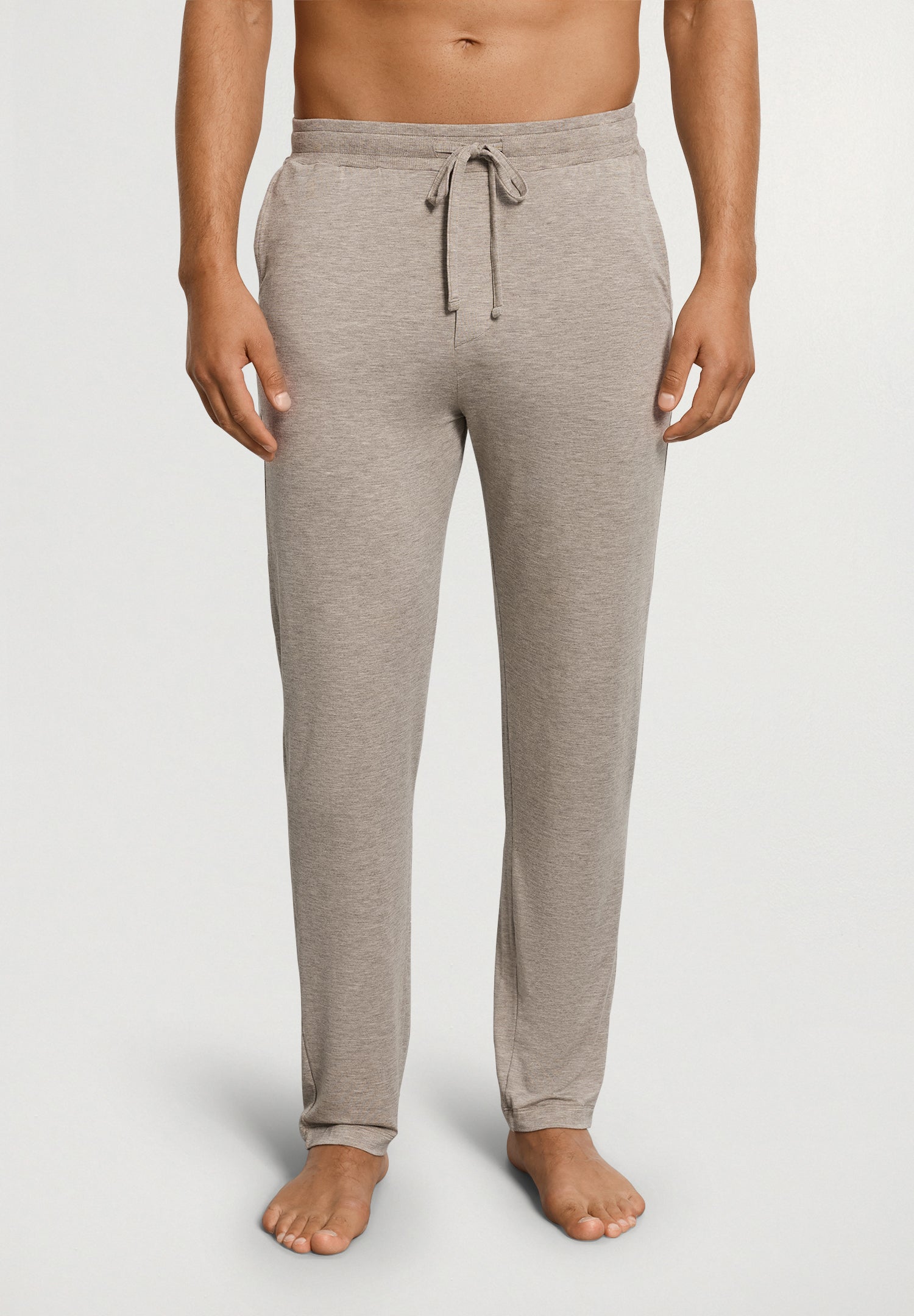 Casuals Long Pants | Hazelnut Melange 75040-3115