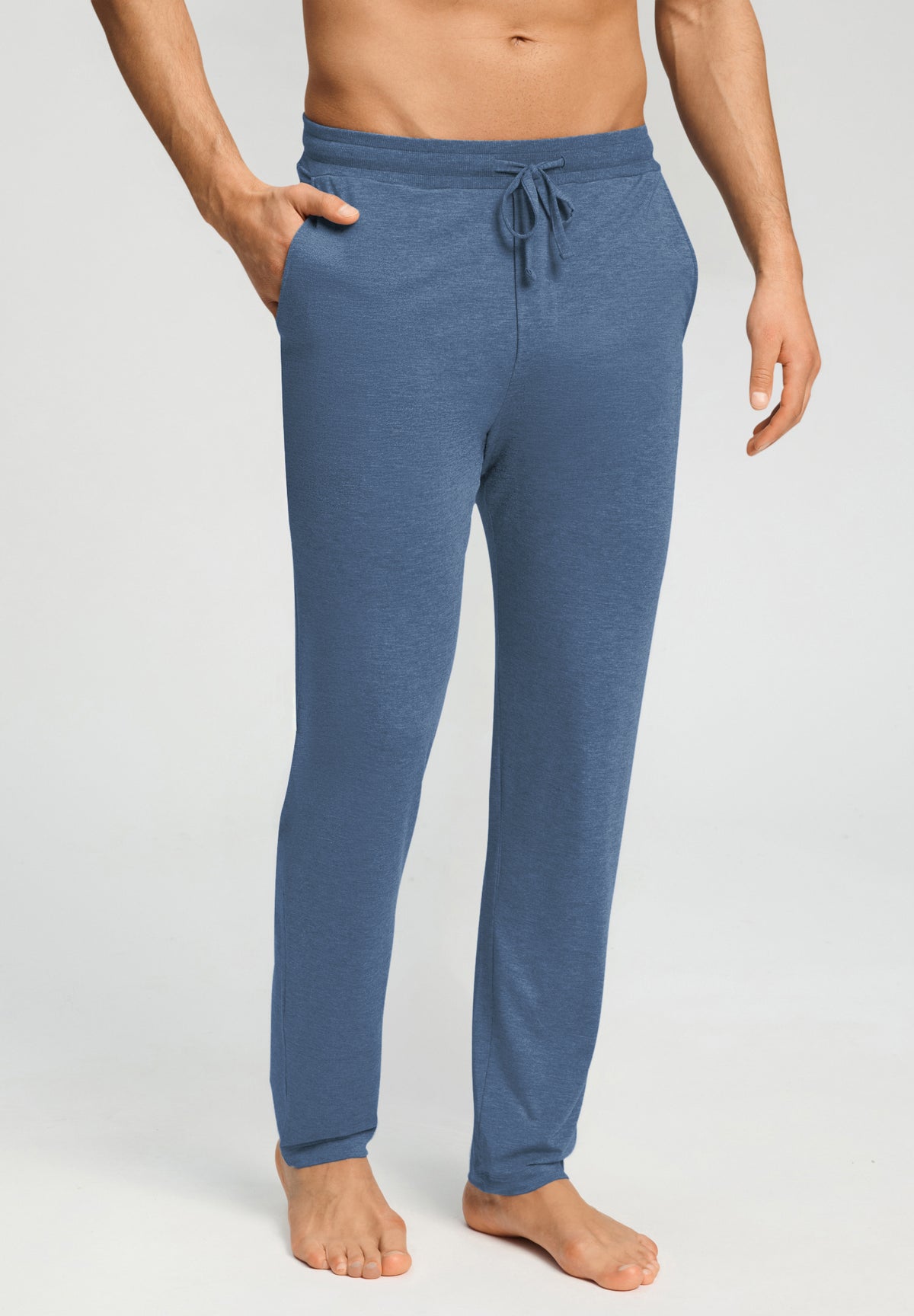 Casuals Drawstring Pants | Tanzanite Melange 75040-3133