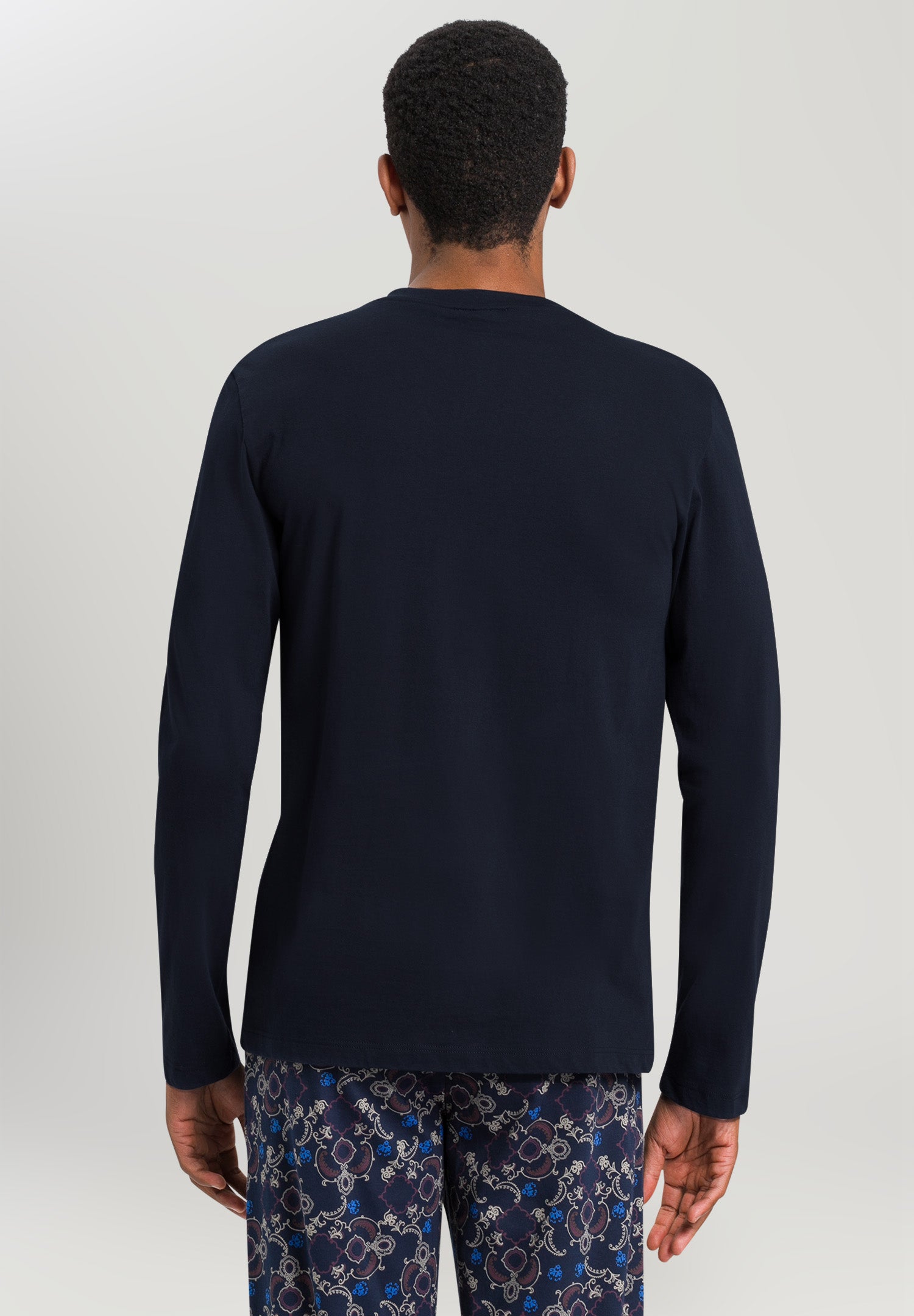 75046 Living Shirts Long Sleeve Henley - 1610 Deep Navy