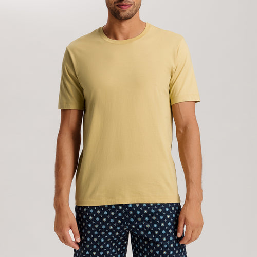 Living Shirts Jersey Cotton Crew Neck T-Shirt | Straw 75050-2248