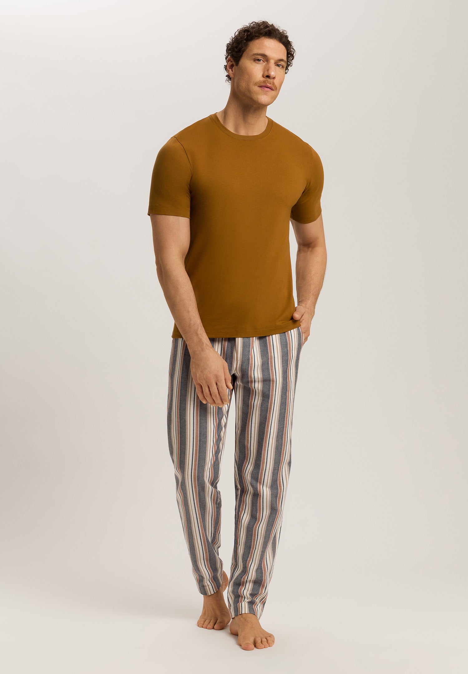 Living Shirts Jersey Cotton Crew Neck T-Shirt | Tapenade 75050-2267