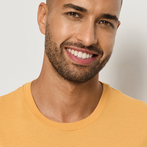 Living Shirts Cotton Crew Neck T-Shirt | Pastel Pumpkin 75050-2278