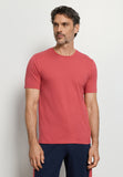 Living Shirts Cotton Crew Neck T-Shirt | Garnet Rose 75050-2420