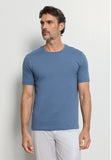Living Shirts Cotton Crew Neck T-Shirt | Retro Blue 75050-2626