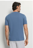 Living Shirts Cotton Crew Neck T-Shirt | Retro Blue 75050-2626