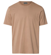 Living Shirts Jersey Cotton Crew Neck T-Shirt | Portabella Beige 75050-2823