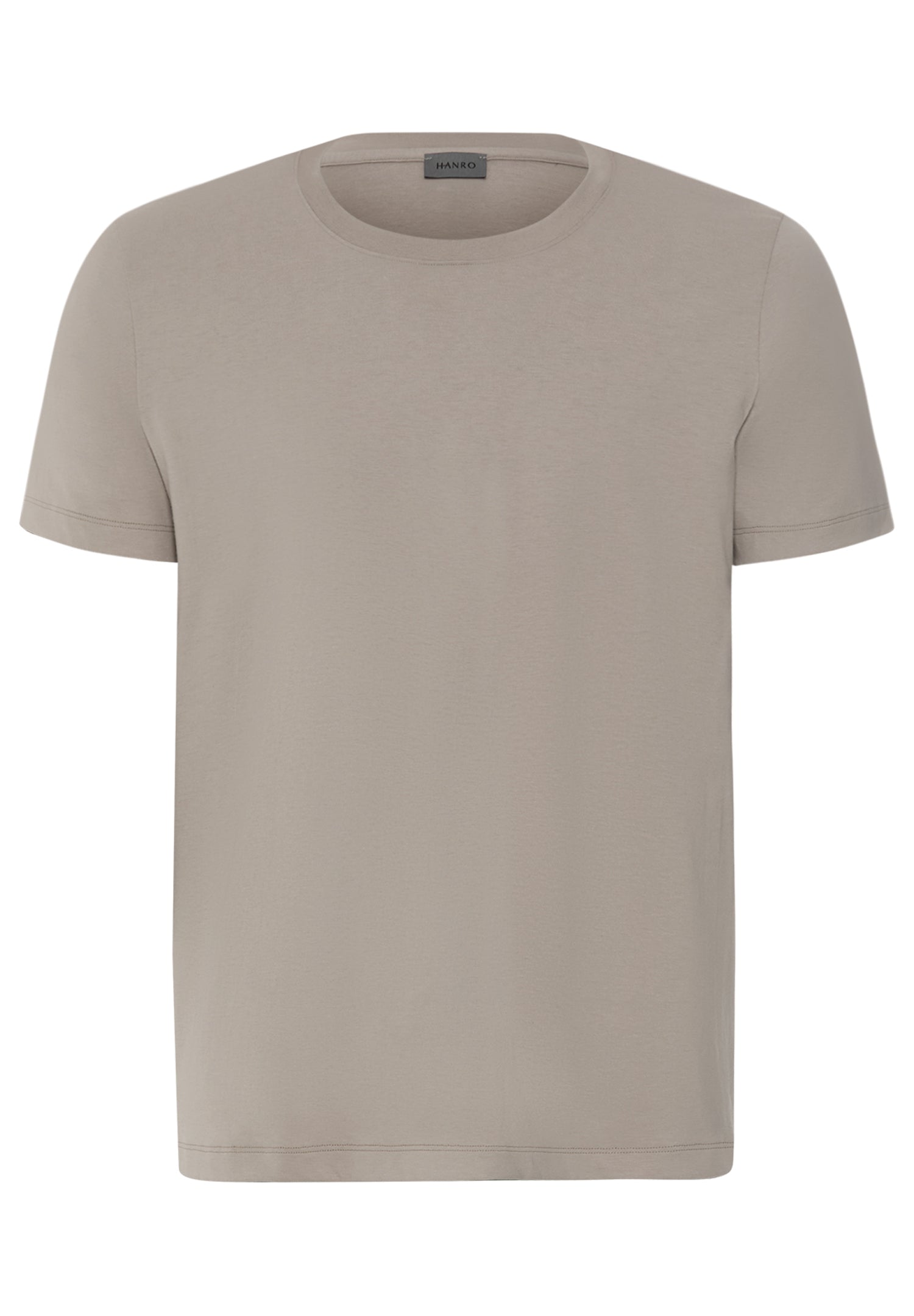Living Shirts Cotton Crew Neck T-Shirt | Wooly Beige 75050-2848