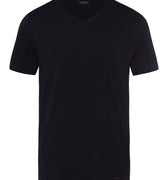 75051 Living Shirts Short Sleeve V-Neck Shirt - 019 Black