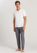 75051 Living Shirts Short Sleeve V-Neck Shirt - 101 White