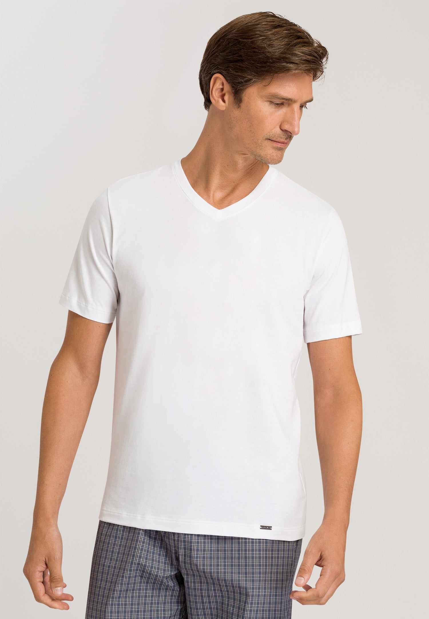 75051 Living Shirts Short Sleeve V-Neck Shirt - 101 White