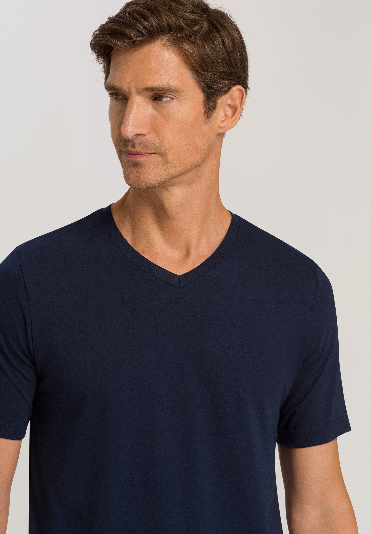 75051 Living Shirts Short Sleeve V-Neck Shirt - 1610 Deep Navy