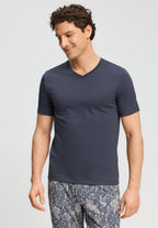 Living Shirts Cotton V-Neck T-Shirt | Stormy Gray 75051-2139