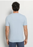 Living Shirts Jersey Cotton V-Neck T-Shirt | Blue Lagoon 75051-2578