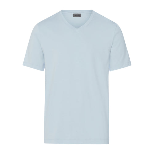 Living Shirts Jersey Cotton V-Neck T-Shirt | Blue Lagoon 75051-2578