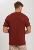 75051 Living Shirts Short Sleeve V-Neck Shirt - 2750 Russet Brown