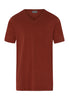 75051 Living Shirts Short Sleeve V-Neck Shirt - 2750 Russet Brown
