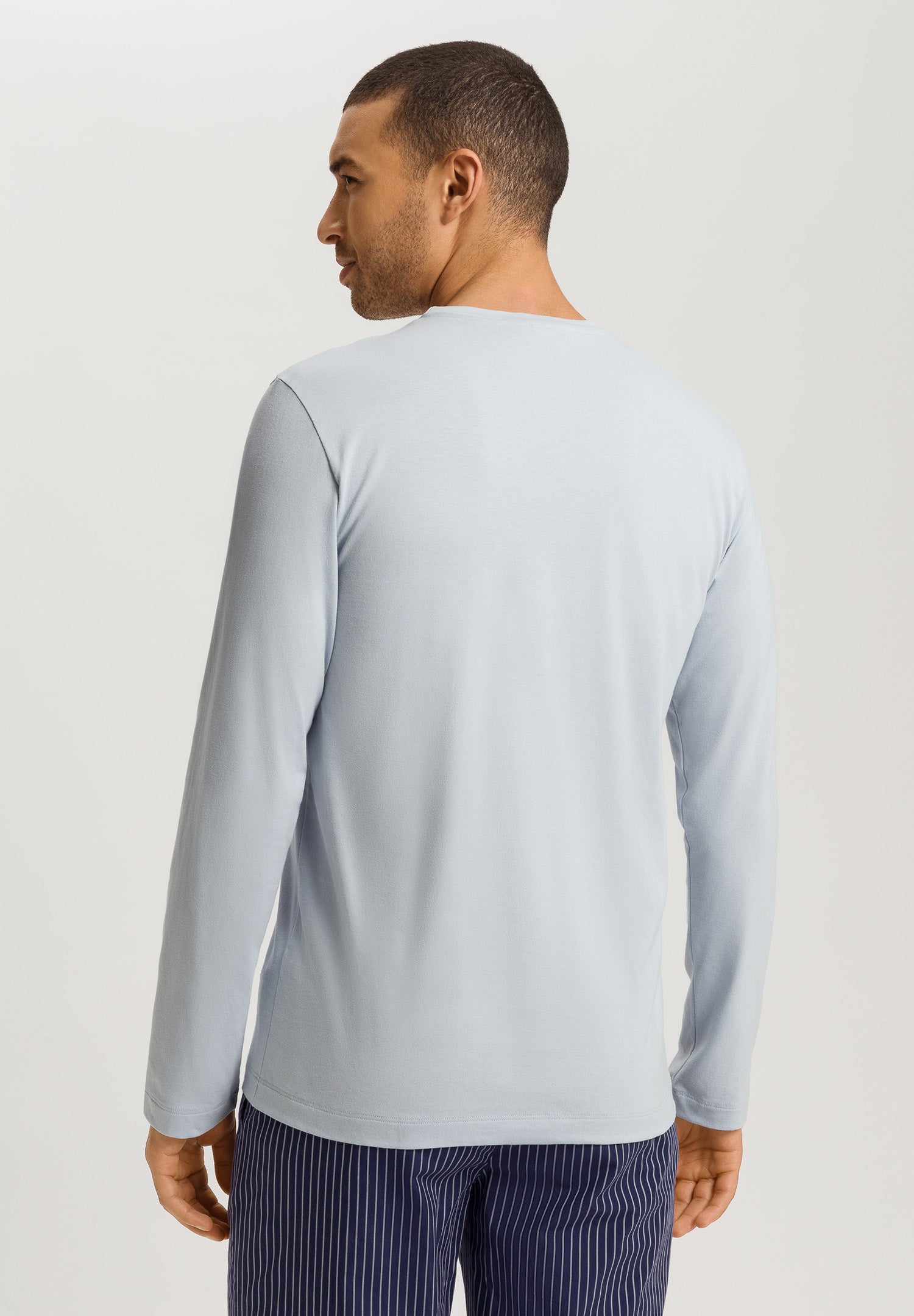 Living Shirts Cotton Crew Neck Top | White Topaz 75053-2125