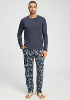 Living Shirts Cotton Crew Neck Top | Stormy Gray 75053-2139