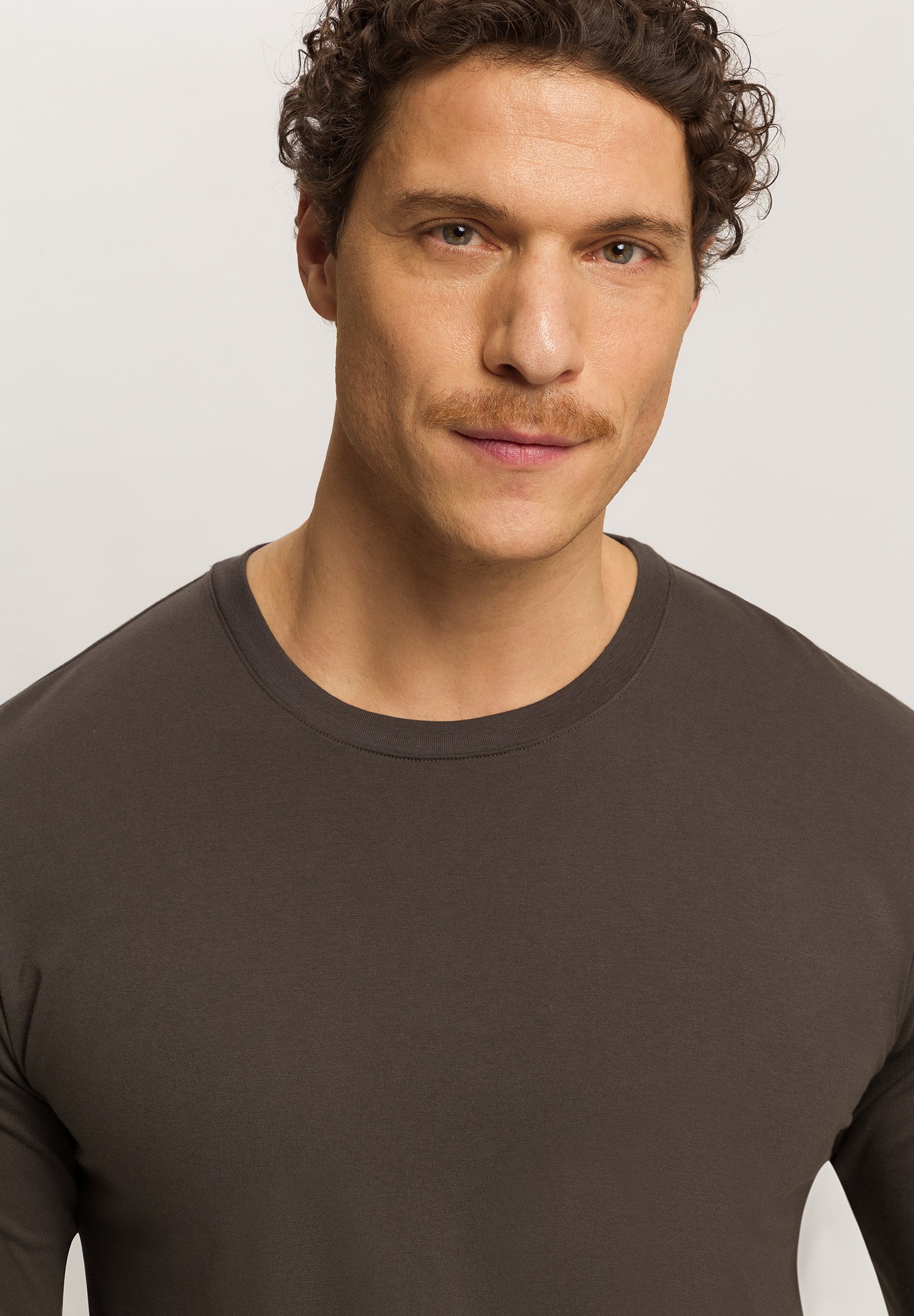 Living Shirts Cotton Crew Neck Top | Earthy Ink 75053-2147