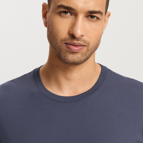Living Shirts Cotton Crew Neck Top | Ombre Blue 75053-2635