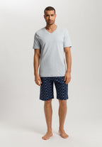 Night And Day Cotton Pajama Set | Blue Diamonds 75107-3023