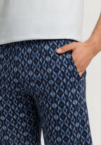 Night And Day Cotton Pajama Set | Blue Diamonds 75107-3023