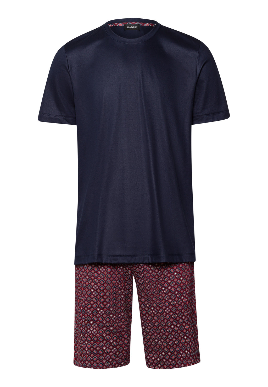 Night And Day Cotton Pajama Set | Red Gems Print 75110-3036