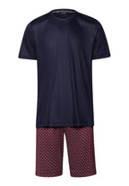 Night And Day Cotton Pajama Set | Red Gems Print 75110-3036