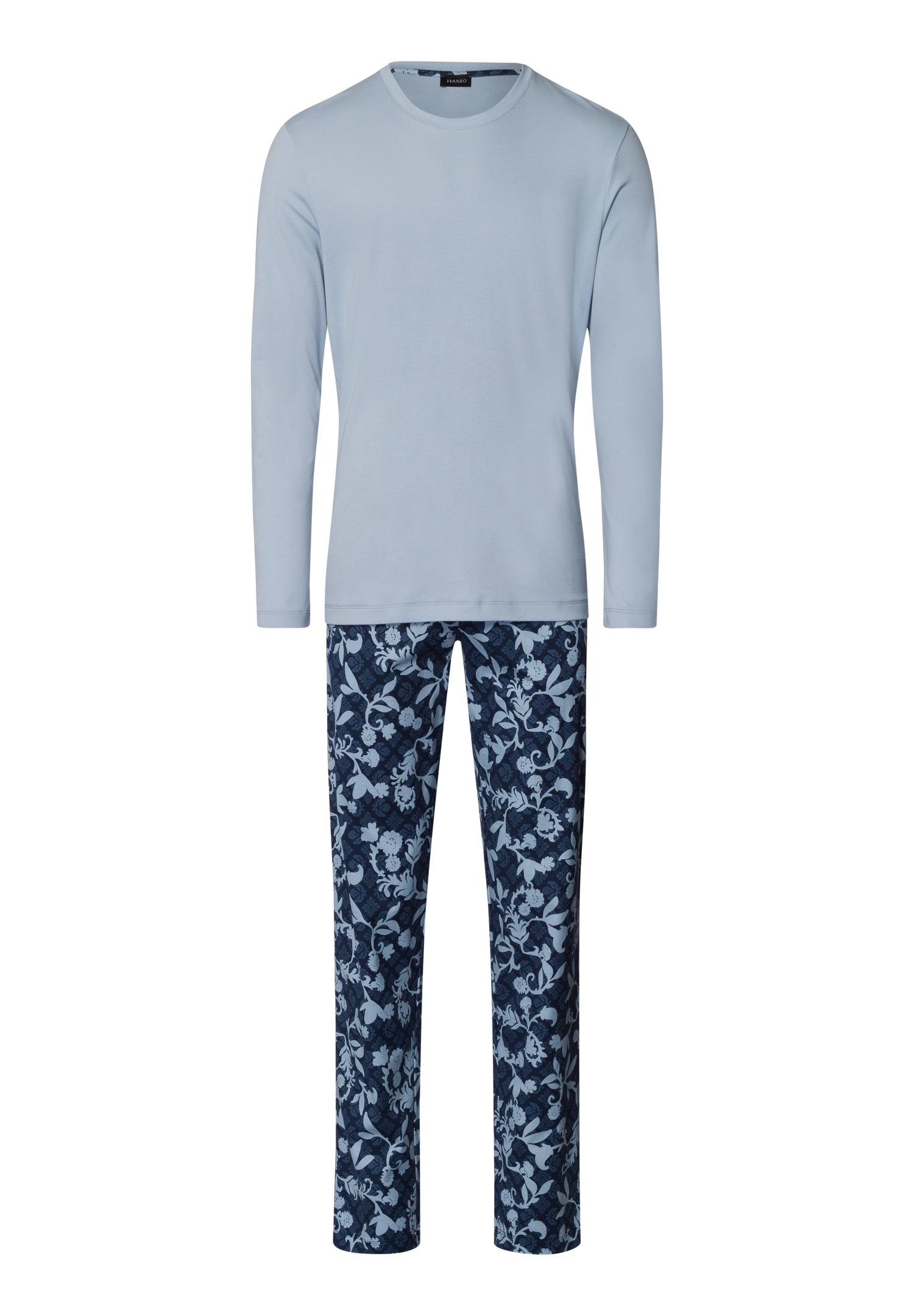 Night And Day Cotton Pajama Set | Night Blue Tiles 75111-3013