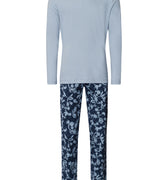 Night And Day Cotton Pajama Set | Night Blue Tiles 75111-3013