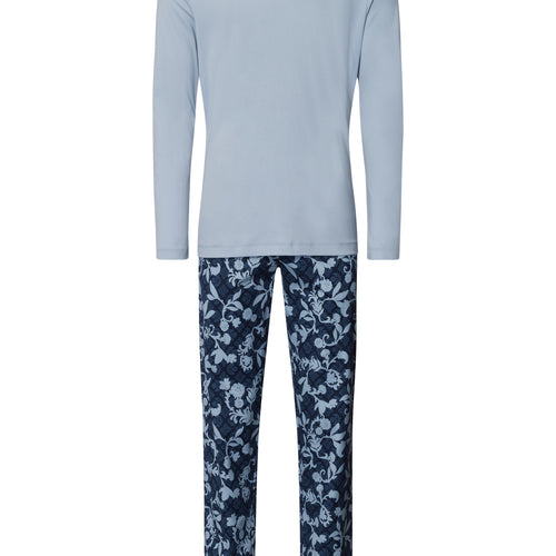 Night And Day Cotton Pajama Set | Night Blue Tiles 75111-3013