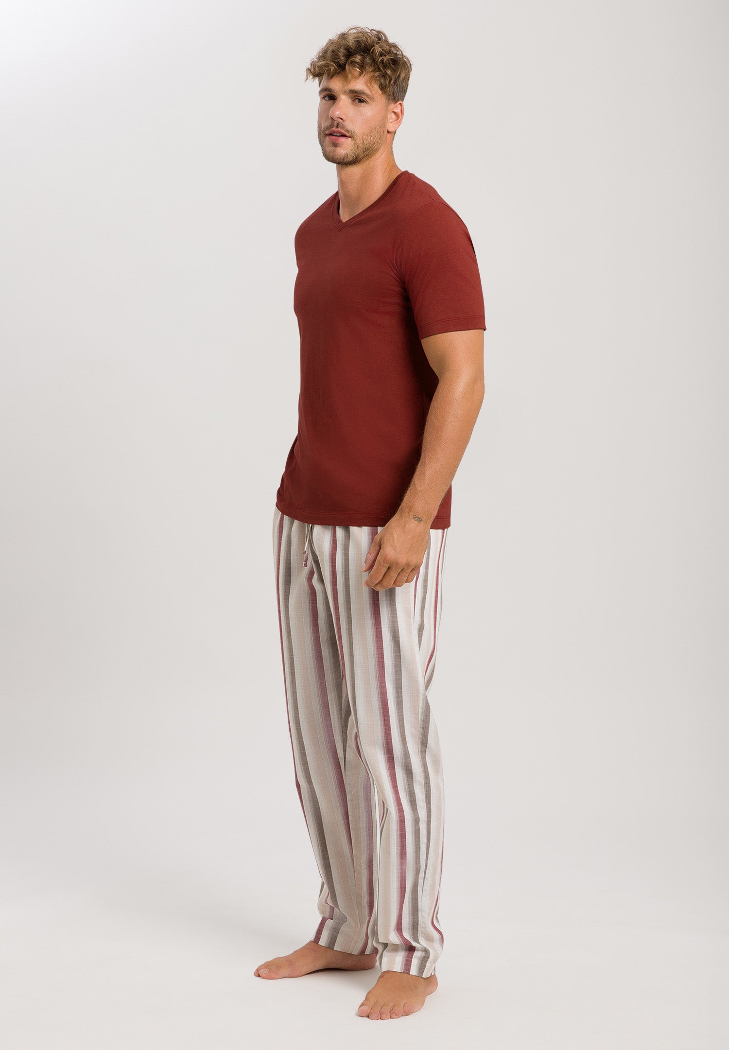 75114 Night & Day PANTS WOVEN - 2876 Russet Beige Stripe