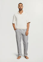 Night And Day Cotton Woven Pajama Pants | Denim Stripe 75114-3108