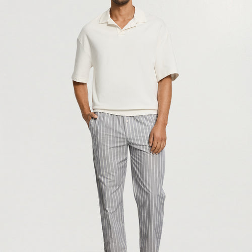 Night And Day Cotton Woven Pajama Pants | Denim Stripe 75114-3108