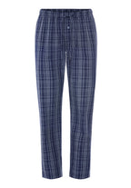 Night And Day Cotton Woven Pajama Pants | Checked Blue 75114-3131
