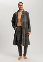 Night And Day Cotton Shawl Collar Robe | Urban Check 75116-3041