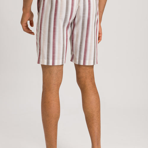 75117 Night & Day SHORT WOVEN PANT - 2876 Russet Beige Stripe