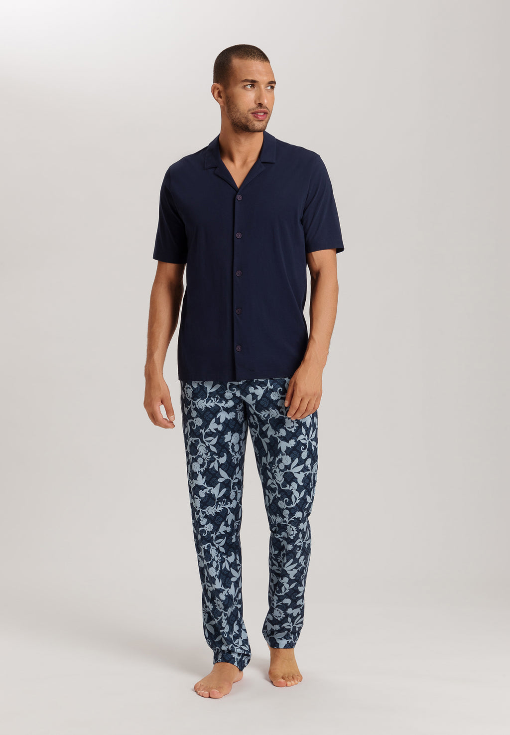 Night And Day Knit Lounge Pant | Night Blue Tiles 75216-3013