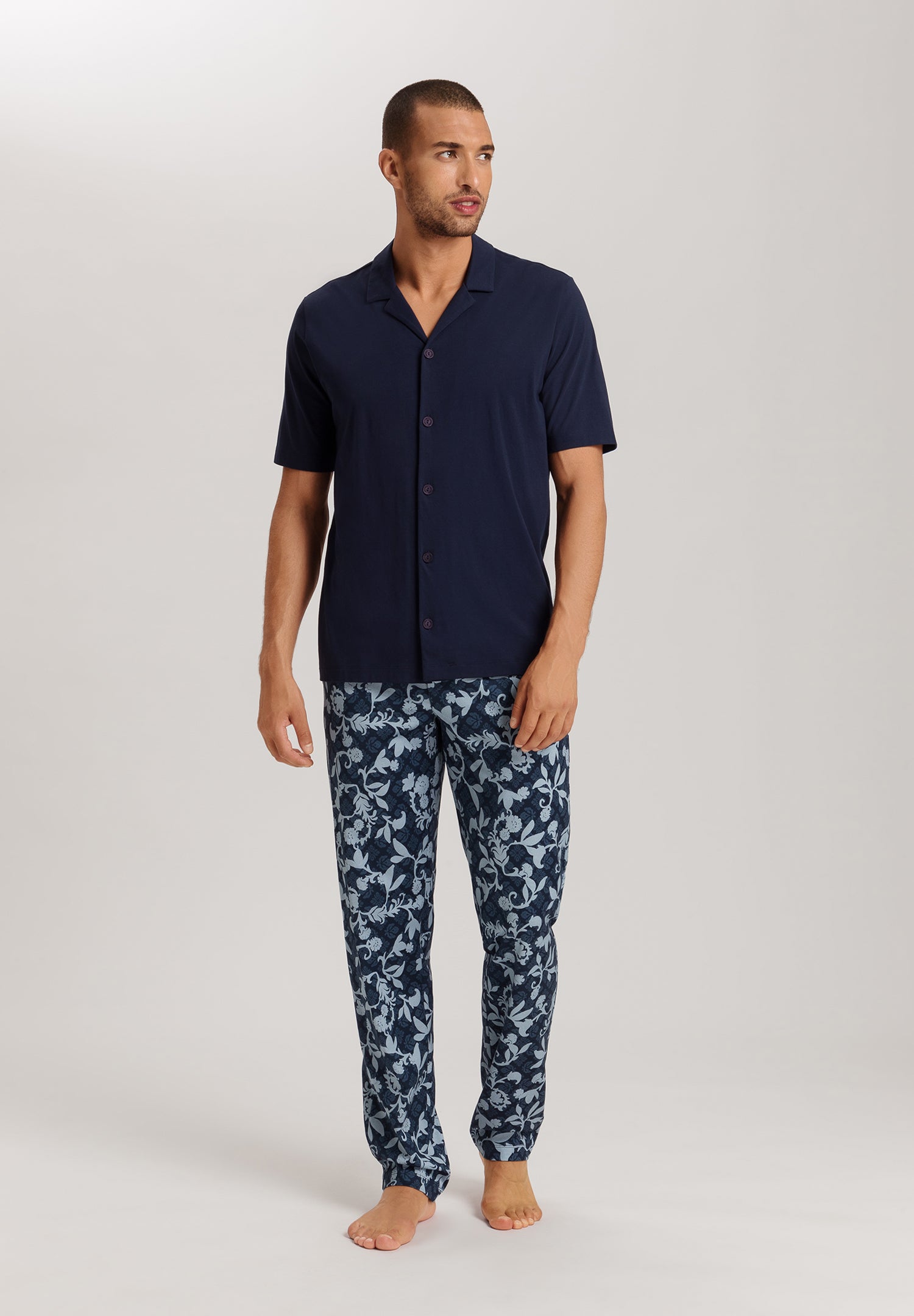 Night And Day Knit Lounge Pant | Night Blue Tiles 75216-3013