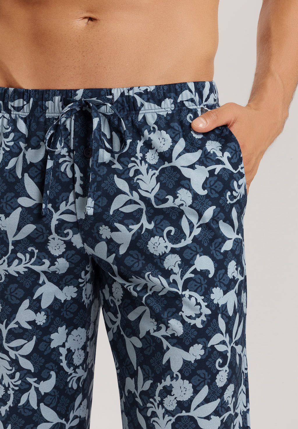 Night And Day Knit Lounge Pant | Night Blue Tiles 75216-3013