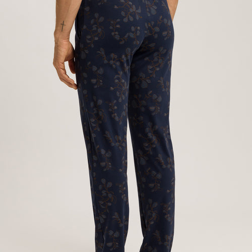 Night And Day Knit Lounge Pant | Navy Ink Leaves 75216-3033