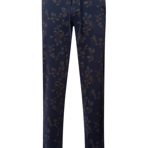 Night And Day Knit Lounge Pant | Navy Ink Leaves 75216-3033
